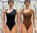 Body Feminino Assimétrico