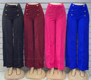 Calça de Pano Feminina com Detalhes