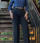 Calça de Pano Feminina com uma Cinta
