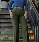 Calça de Pano Feminina com uma Cinta