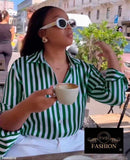 Camisa Feminina Listrada