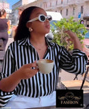 Camisa Feminina Listrada